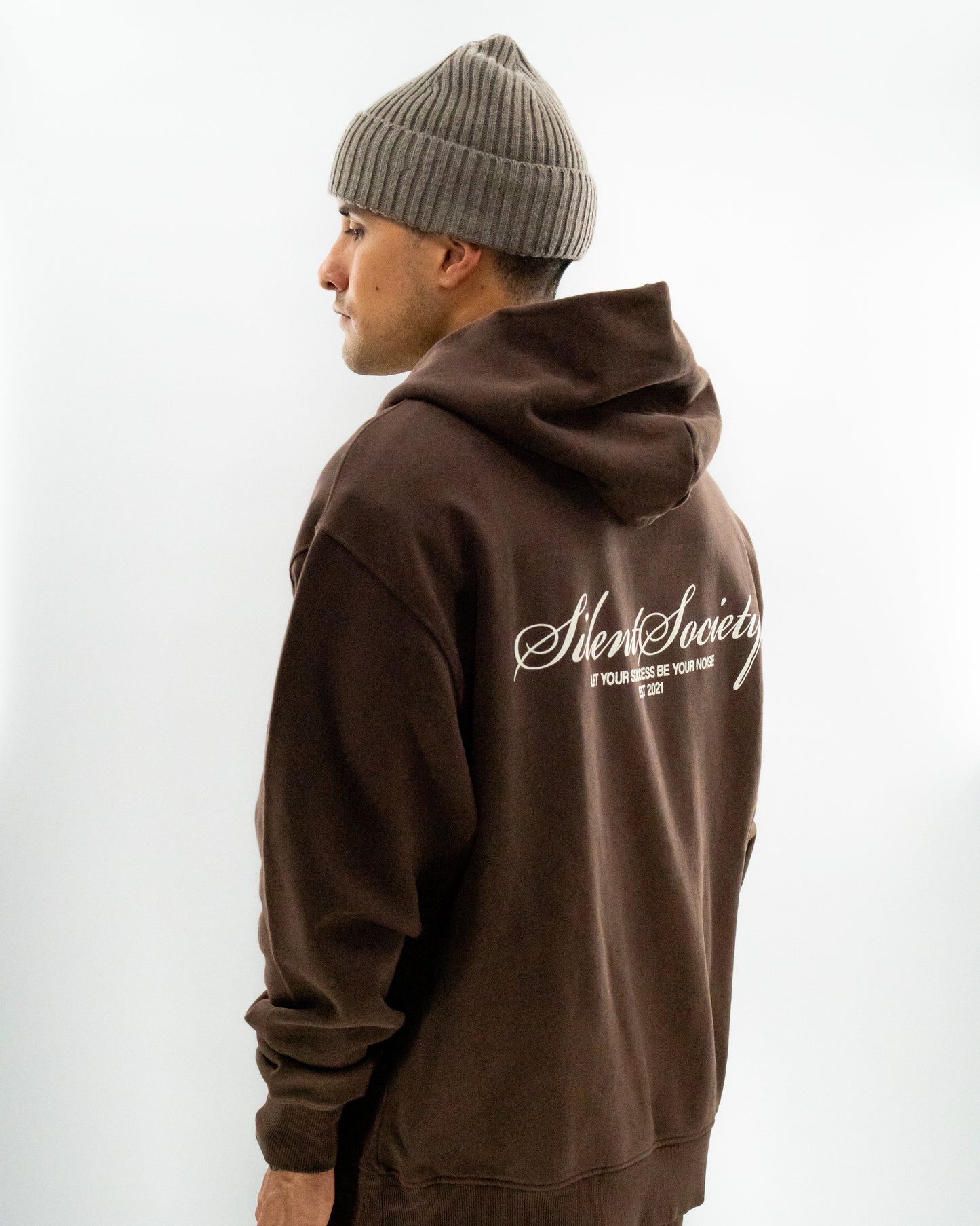 "THE MOTTO" SCRIPT DOUBLE-ZIP HOODIE